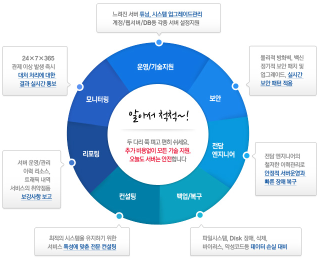 관리서버호스팅 기술지원